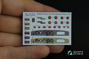 Quinta Studio QD35033 Opel Blitz 3D-Printed &amp;amp; colored Interior on decal paper (Tamiya) 1/35 – image 9