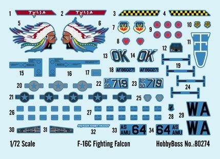 Hobby Boss 80274 F-16C Fighting Falcon 1/72 – Bild 3