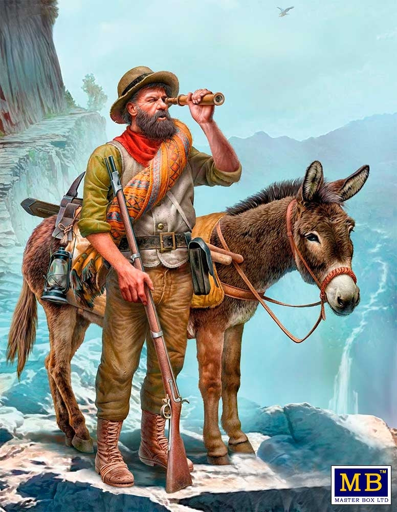 Master Box 35233 Le Far West. Série Aventures, kit n° 1. Chercheuse d'or 1/35