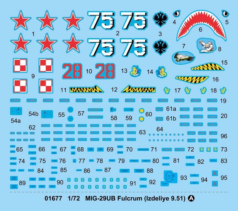 Trumpeter 01677 MIG-29UB Fulcrum Izdeliye 9.51 1/72 – image 5