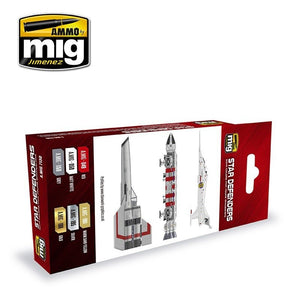 AMMO of Mig Jimenez 7130 STAR DEFENDERS SCI-FI COLORS 6x17ml – Bild 2