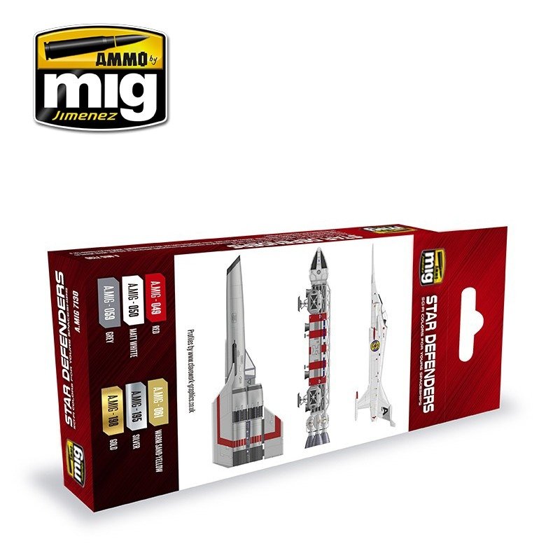 AMMO of Mig Jimenez 7130 STAR DEFENDERS SCI-FI COLORS 6x17ml – Bild 2