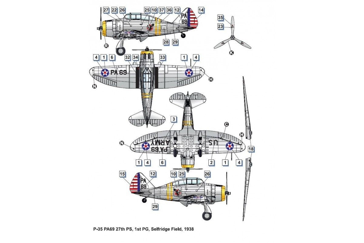 Dora Wings 48012 Seversky P-35 1/48 – immagine 6