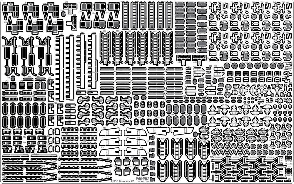 Pontos 35022F1 BISMARCK 1941 Kit de détails (1/350) – image 22