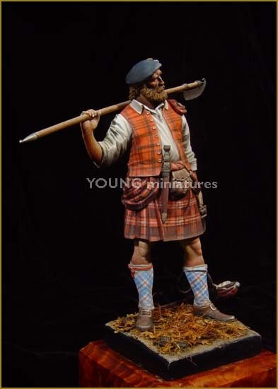 Young Miniatures YH9004 Highland Clansman 1746 90mm – imagen 3