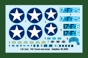 Hobby Boss 80381 F4U-1 Corsair Early version 1/48 – Bild 3