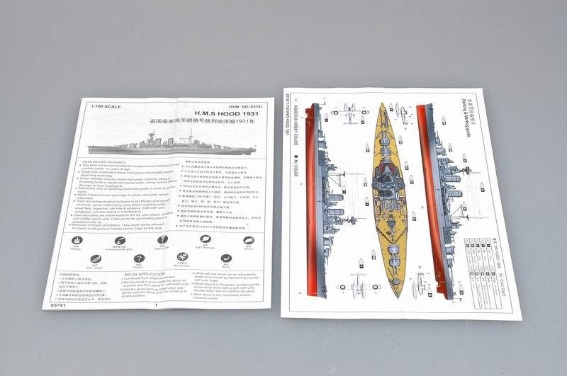 Trumpeter 05741 HMS Hood 1931 1/700 – imagen 5