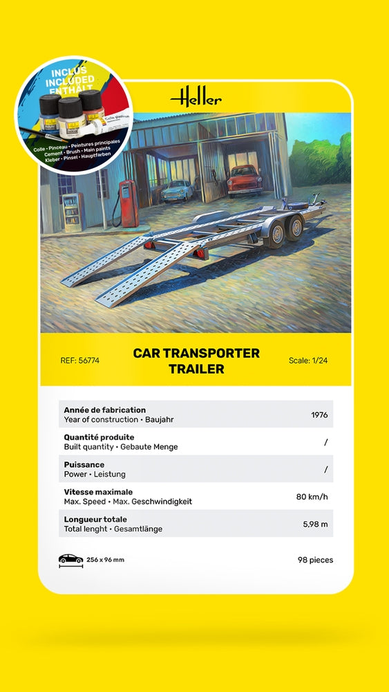 Heller 56774 Car Transport Trailer - Starter Kit 1/24 – Bild 6