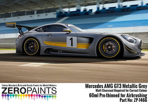 Zero Paints ZP-1466 Mercedes AMG GT3 Metallic Grey (Matt) Paint 60ml – zdjęcie 4