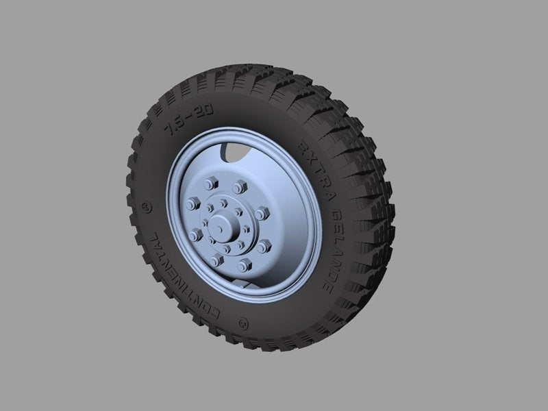 Panzer Art RE35-321 Mercedes LG 3000 road wheels (gelande pattern) 1/35 – immagine 2
