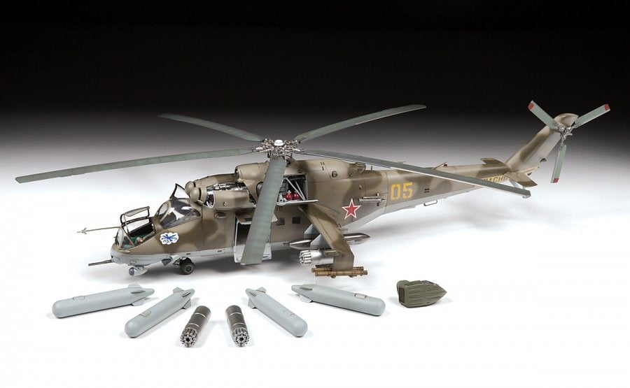 Zvezda 4823 Mi-24V/VP Soviet Attack Helicopter 1/48 – zdjęcie 3