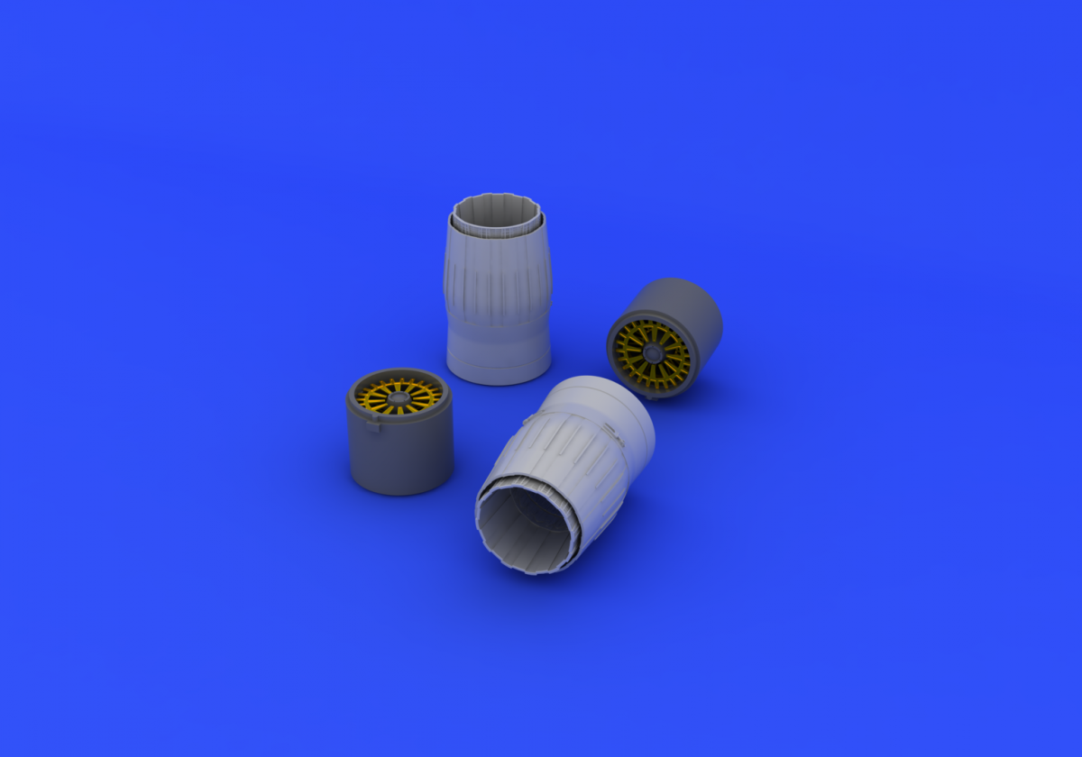 Eduard 672091 MiG-29A exhaust nozzles TRUMPETER 1/72