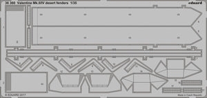 Eduard 36360 Valentine Mk. II/ IV desert fenders TAMIYA 1/35