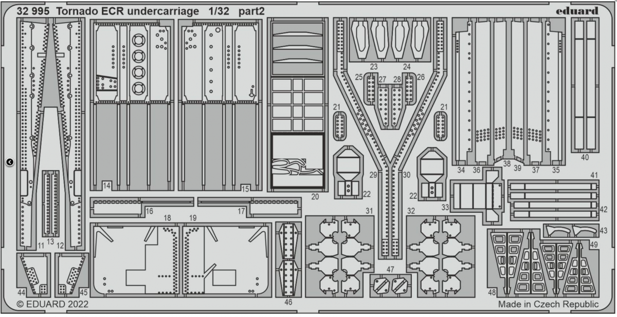 Eduard 32995 Tornado ECR undercarriage ITALERI 1/32 – Bild 2