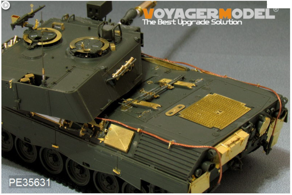 Voyager Model PE35631 Modern German Leopard 1A3 MBT (B ver include Gun barrel）(For MENG TS-007) 1/35 – Bild 3