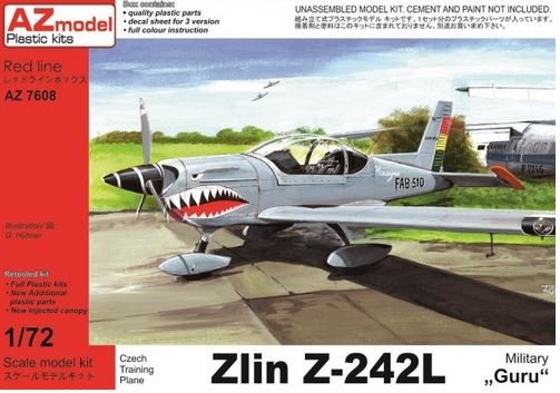 AZmodel AZ7608 Zlin Z-242L Guru Military 1/72