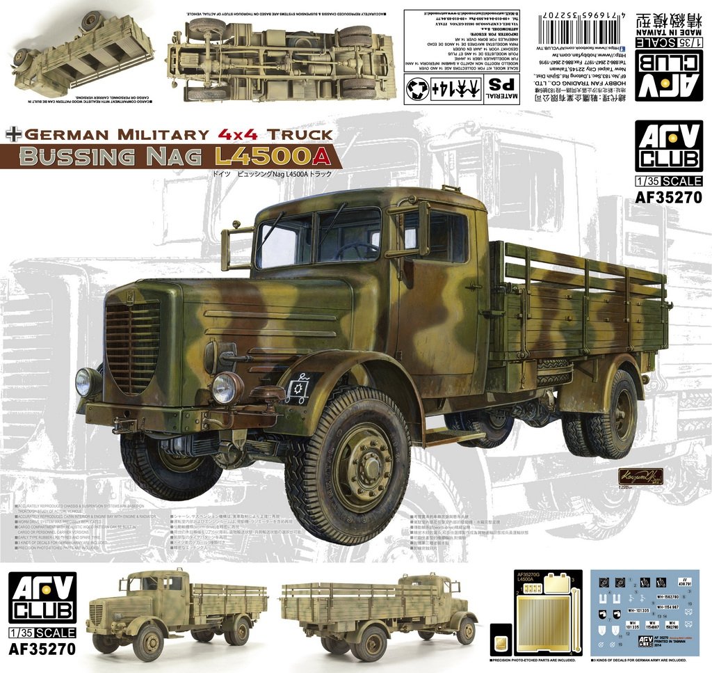 AFV Club 35270 BUSSING NAG L4500A 1/35