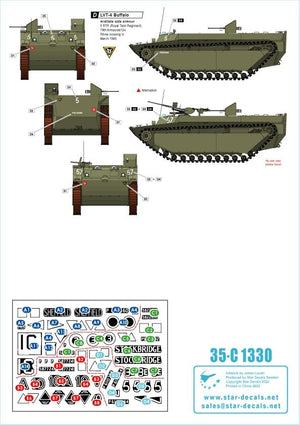 Star Decals 35-C1330 British LVT-4 Buffalo Mk IV. From Arnheim to the crossing of Rhine and Elbe Rivers. 1/35 – immagine 3