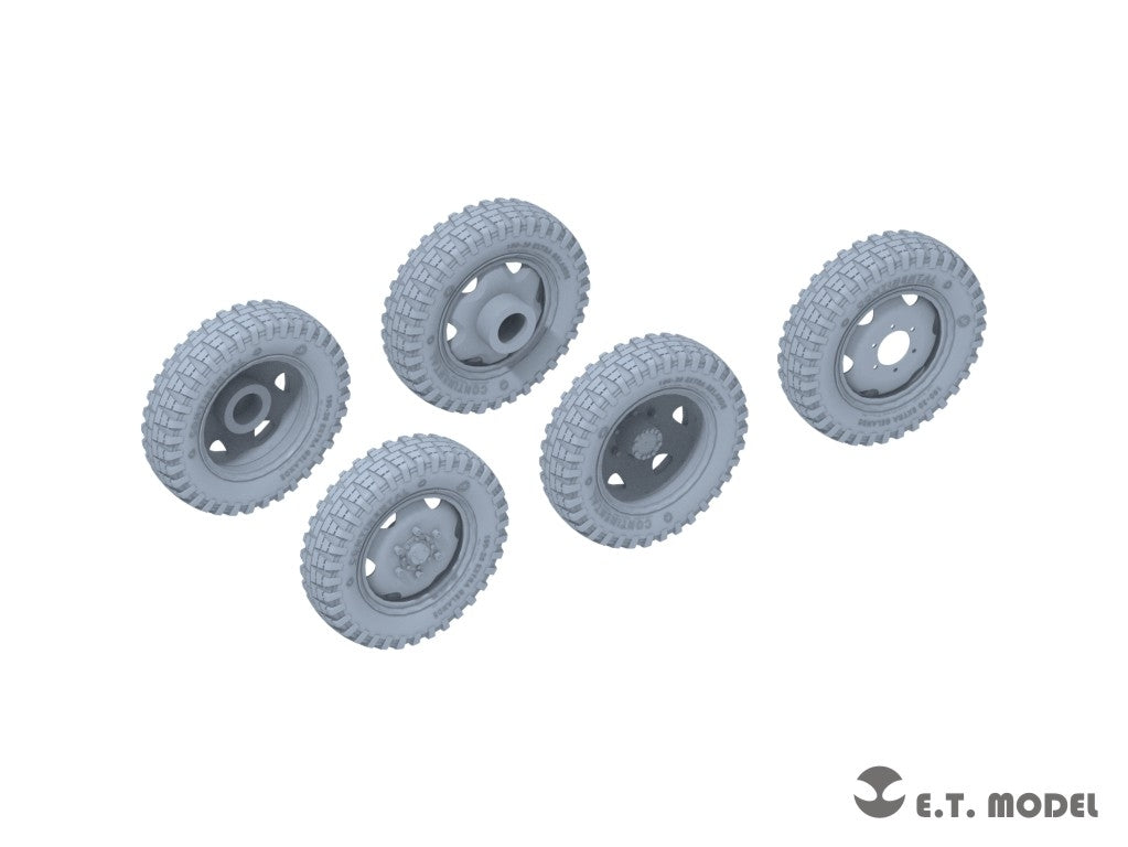 E.T. Model P35-137 WWII German Steyr Type1500A/1500A-1 Sagged wheels For TAMIYA Kit 1/35 – immagine 2