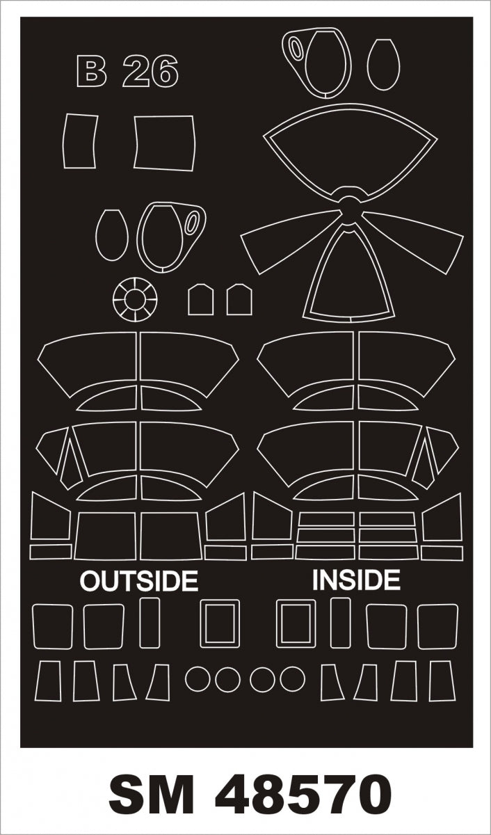 Montex SM48570 B-26B MARAUDER for ICM 1/48