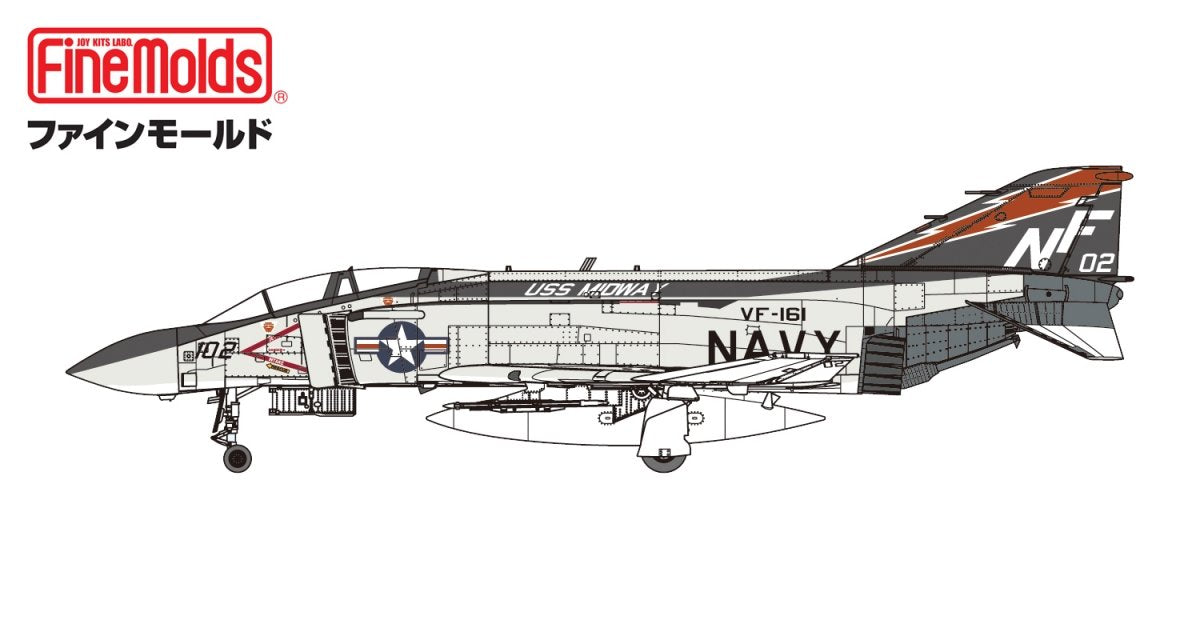 Fine Molds 72743 U.S. Navy Jet Fighter F-4J “USS Midway 1978” 1/72 – Bild 7