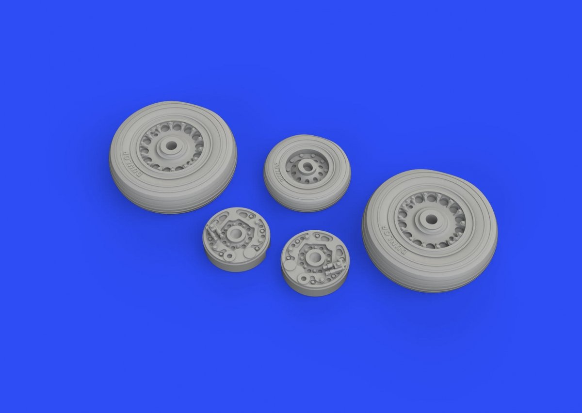 Eduard 672229 Buccaneer S.2C wheels for AIRFIX 1/72 – zdjęcie 2
