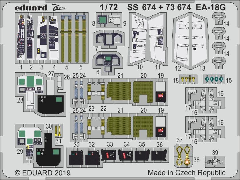 Eduard 73674 EA-18G HASEGAWA 1/72