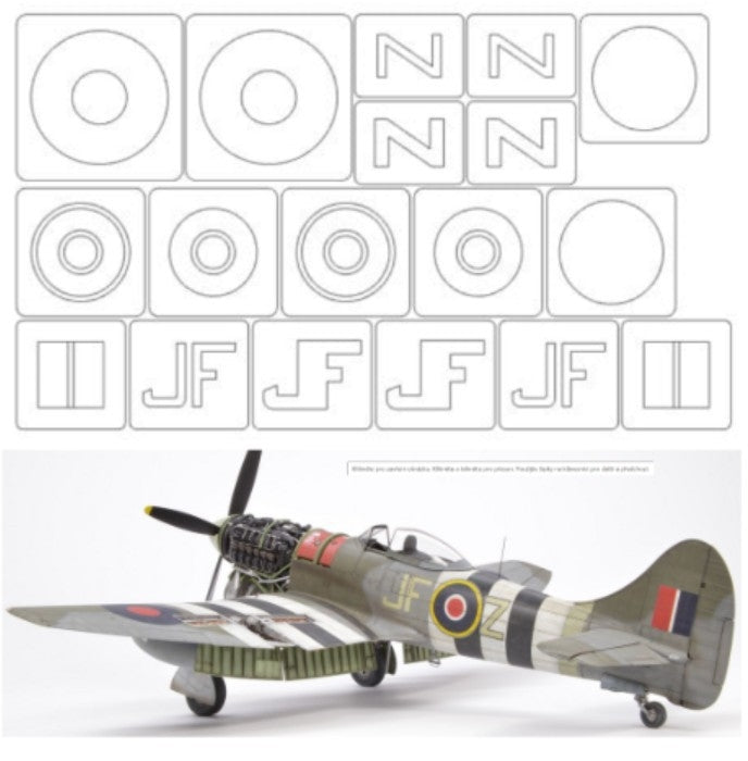 Omask 34009 Tempest mk.V (for Eduard 82122, marking A) 1/48
