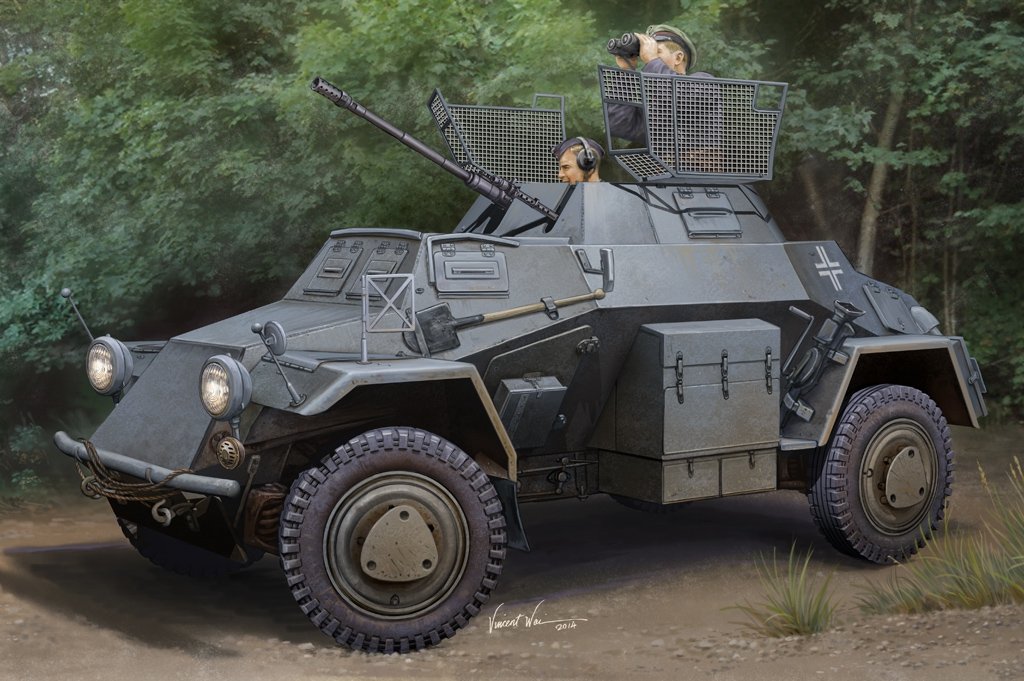 Hobby Boss 83815 German Sd.Kfz.222 Leichter Panzerspahwagen (1st Series) 1/35