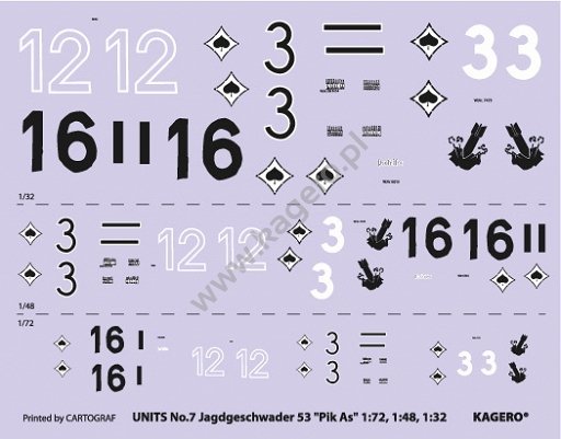 Kagero 97007 JG 35 &amp;quot;Pik As&amp;quot; (decals) EN – Bild 2