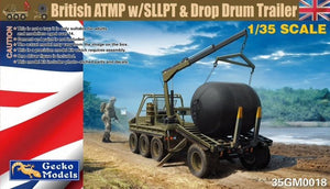 Gecko Models 35GM0018 British ATMP w/SLLPT &amp;amp; Drop Drum Trailer 1/35