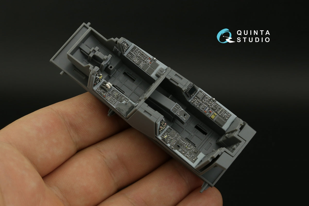 Intérieur imprimé en 3D et coloré pour F-14B de Quinta Studio QDS-48404 sur papier décalcomanie (GWH) (petite version) 1/48 – image 12
