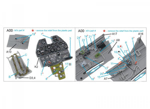 Quinta Studio QD48317 P-40E/K 3D-Printed &amp;amp; coloured Interior on decal paper (Hasegawa) 1/48 – imagen 6