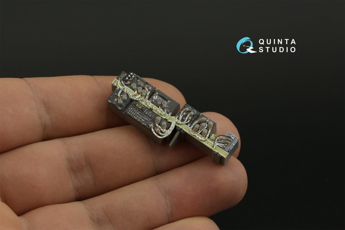 Quinta Studio QD35117 AH-64D Extended forward avionics bays 3D-Printed &amp;amp; coloured Interior on decal paper (Meng) 1/35 – Bild 9