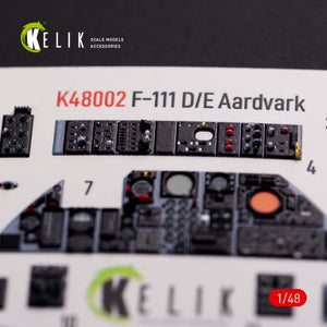 KELIK K48002 F-111 A/E Aardvark intérieur décalcomanies 3D pour kit HobbyBoss 1/48 – image 10