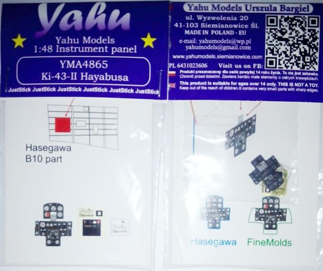 Yahu YMA4865 Ki-43-II (Hasegawa/FineMolds) 1/48