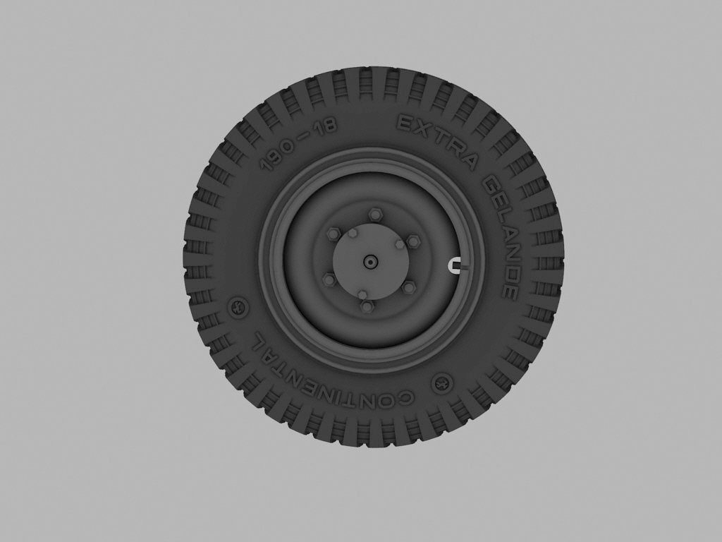 Panzer Art RE35-382 Sd.Kfz 221/222 road wheels (late pattern) 1/35 – Bild 3