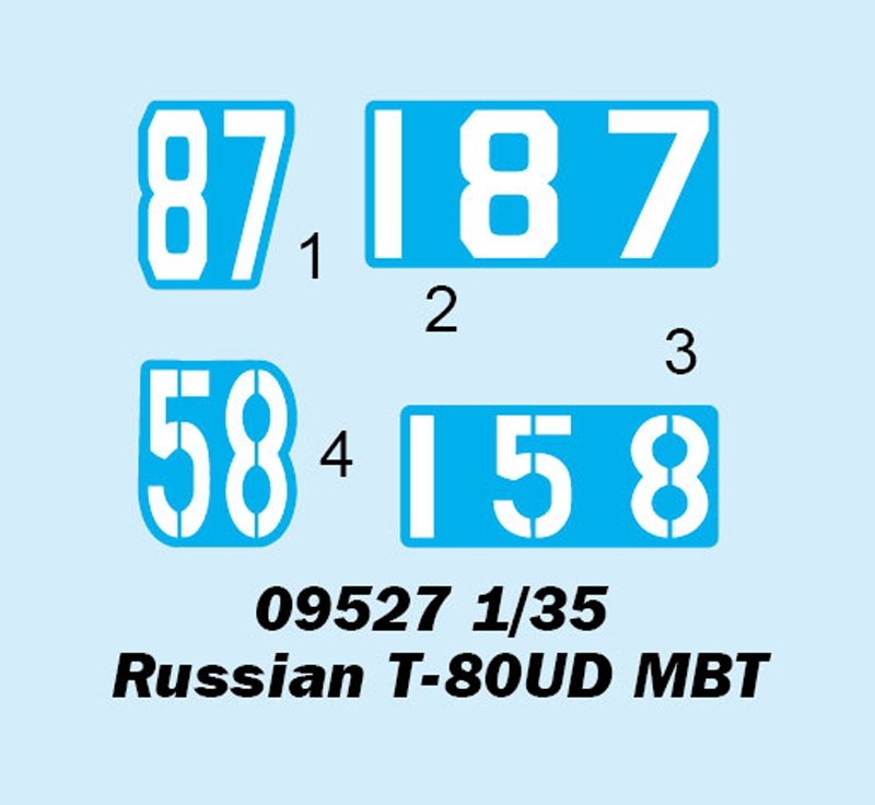 Trumpeter 09527 Russian T-80UD MBT 1/35 – immagine 3