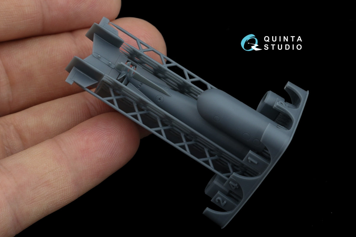 Quinta Studio QT48076 Torpille d&amp;#39;avion italienne F200-450 de la Seconde Guerre mondiale (tous les kits) 1/48 – image 6