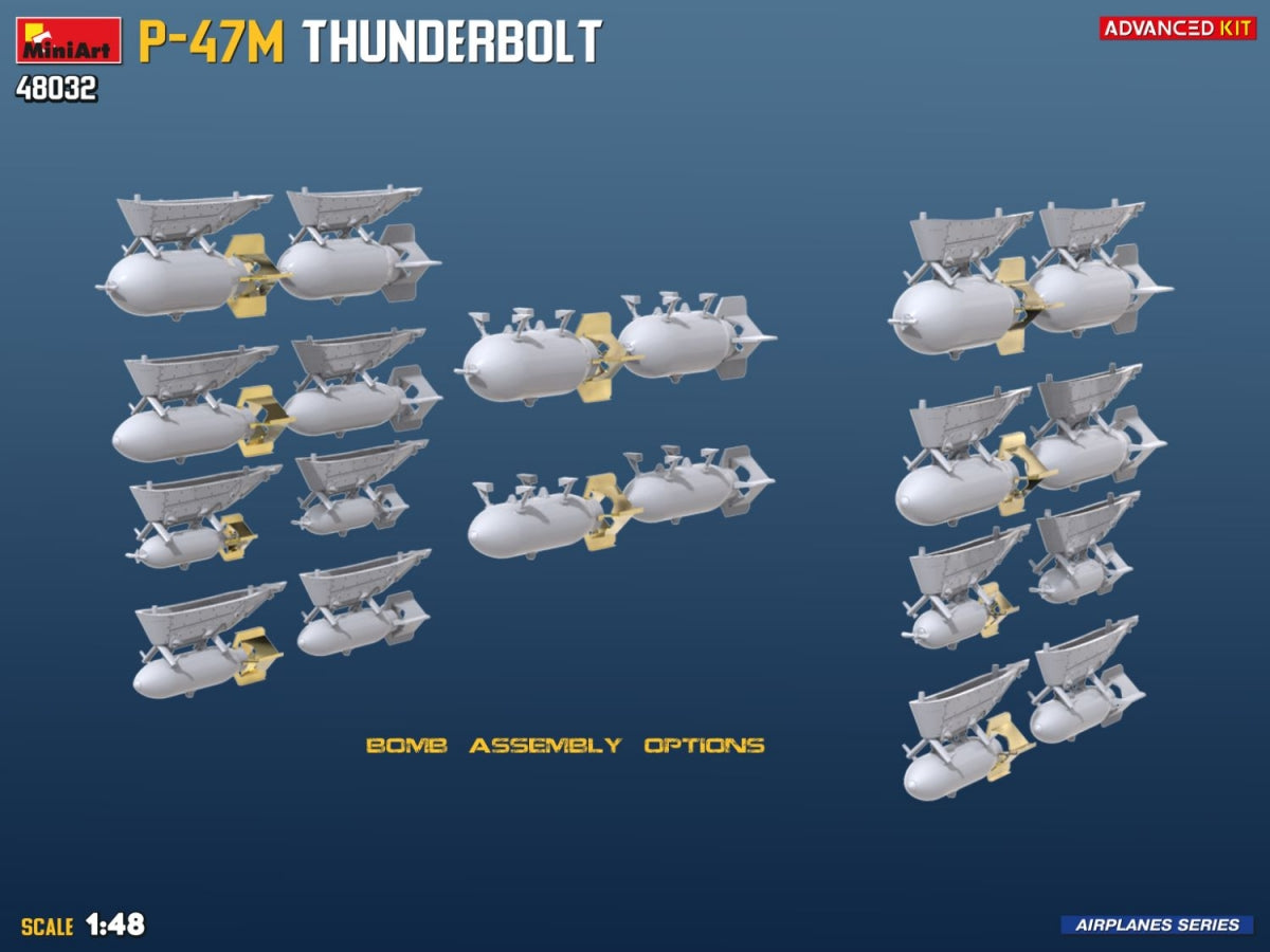 Mini Art 48032 P-47M Thunderbolt Advanced Kit 1/48