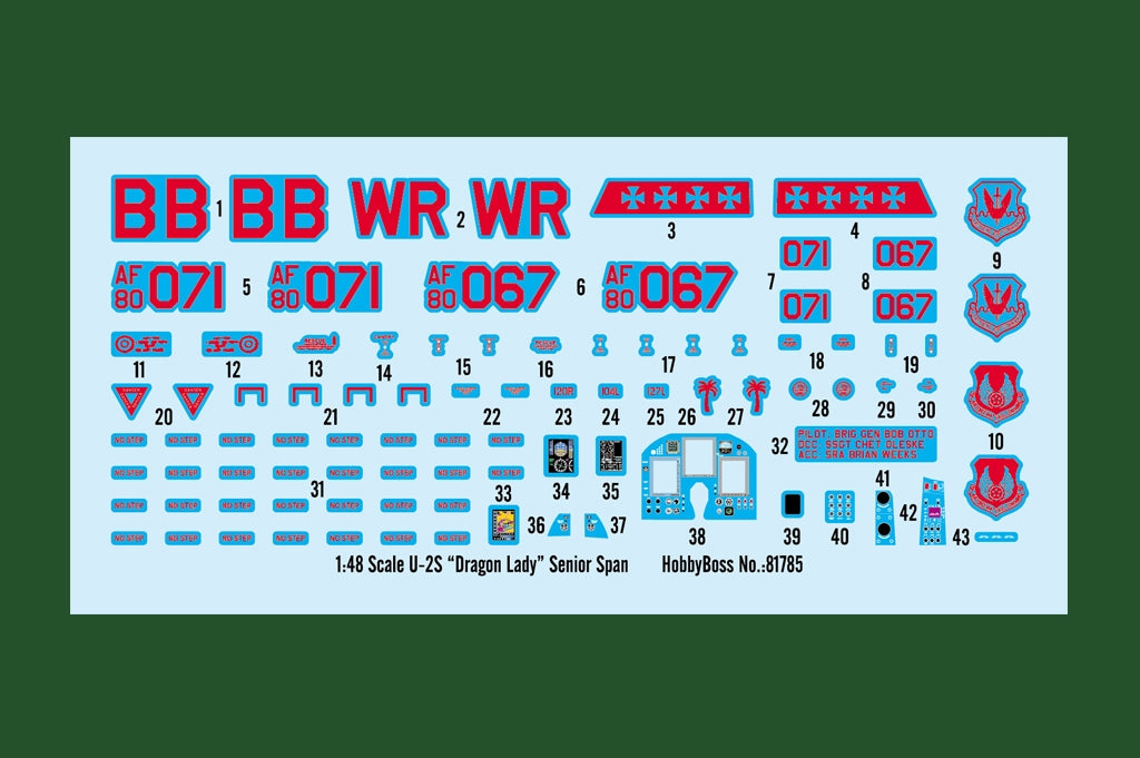 Hobby Boss 81785 U-2S « Dragon Lady » Senior Span 1/48 – image 4