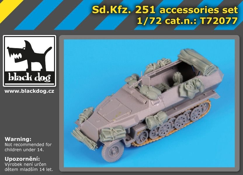 Black Dog T72077 Sd.Kfz.251 accessories set for Dragon 1/72 – Bild 2