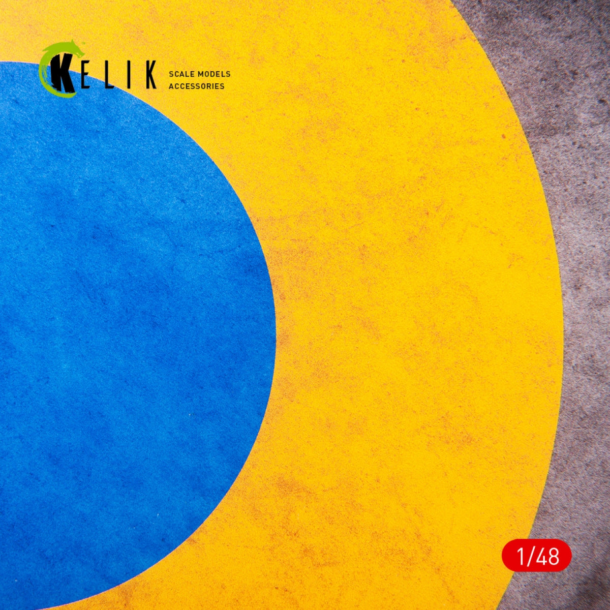KELIK KS48024 Ukraine Roundel "Glory to Defenders" - Acrylic 3 mm (240 x 240 mm) (190g) 1/48