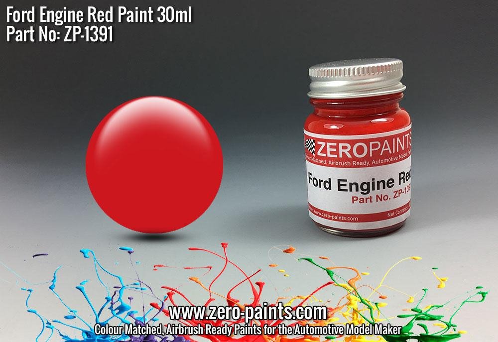 Peinture moteur rouge Ford USA Zero Paints ZP-1391, 30 ml