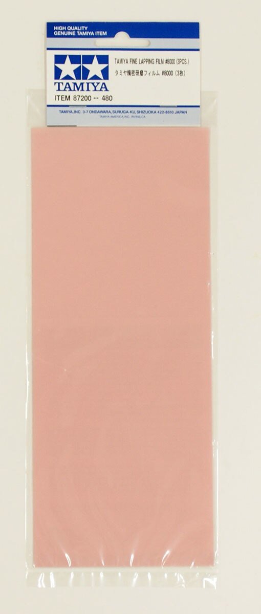 Tamiya 87200 Fine Lapping Film #8000 (3pcs.) – immagine 2