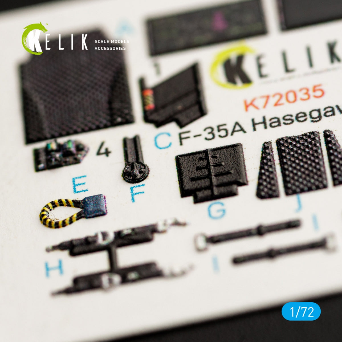 Décalcomanies 3D intérieures KELIK K72035 pour maquette Hasegawa au 1/72 – image 4