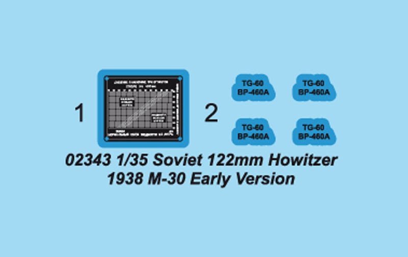 Trumpeter 02343 Obusier soviétique de 122 mm 1938 M-30 (Version initiale) (1/35) – image 4