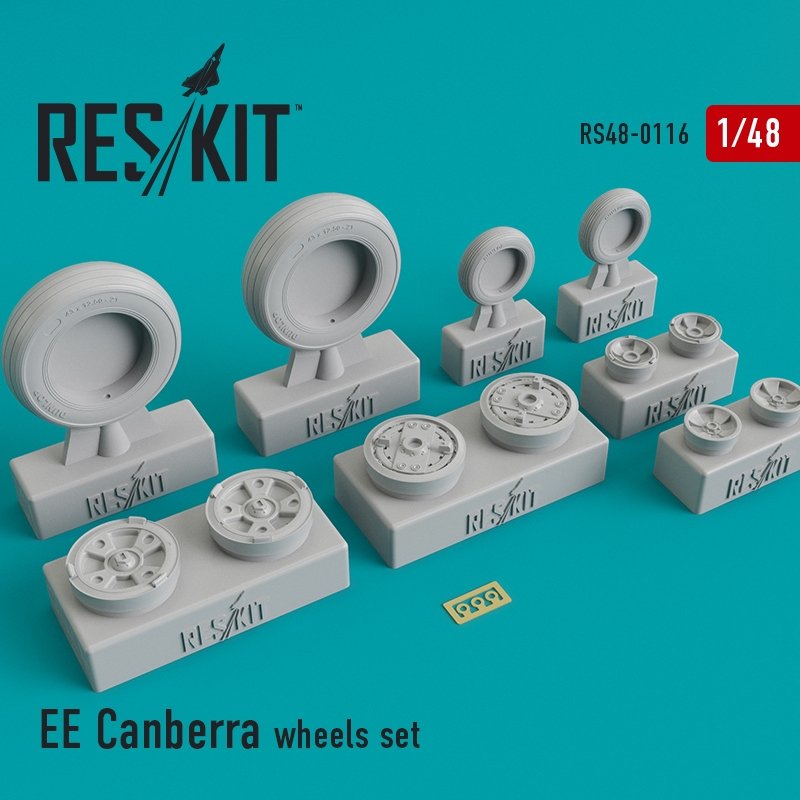 RESKIT RS48-0116 EE Canberra jeu de roues 1/48