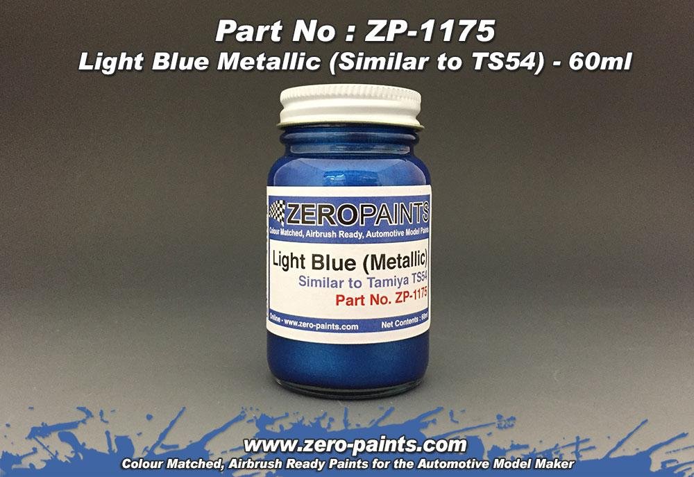 Peinture métallisée bleu clair Zero Paints ZP-1175 (similaire à TS54) 60 ml
