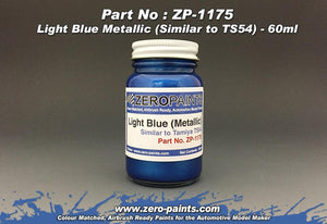 Zero Paints ZP-1175 Light Metallic Blue Paint (Similar to TS54) 60ml